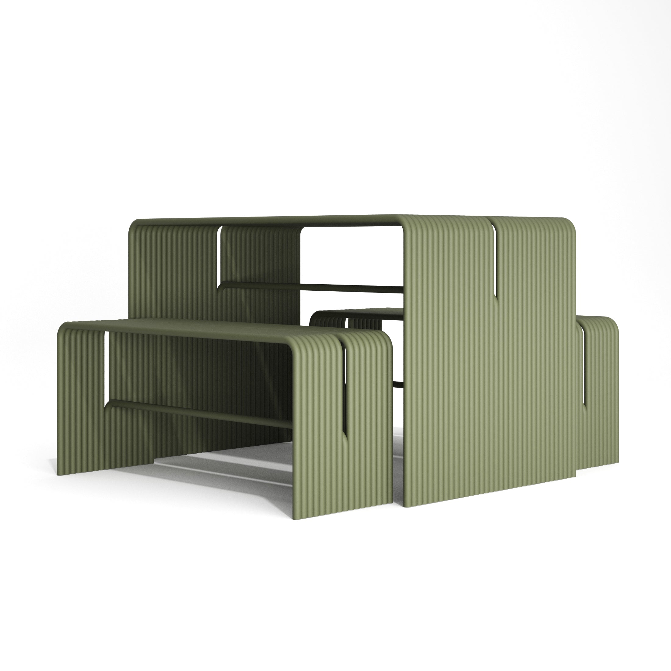 TUBE Dining Table Set – Minimal Lines, Maximum Impact